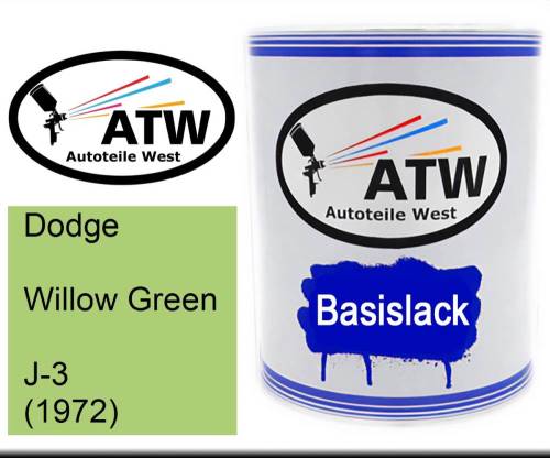 Dodge, Willow Green, J-3 (1972): 1L Lackdose, von ATW Autoteile West.